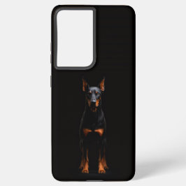 Funda Para Samsung Galaxy S21 Ultra Black 4 Luxe Galaxy S21 Ultra, Guardian Doberman