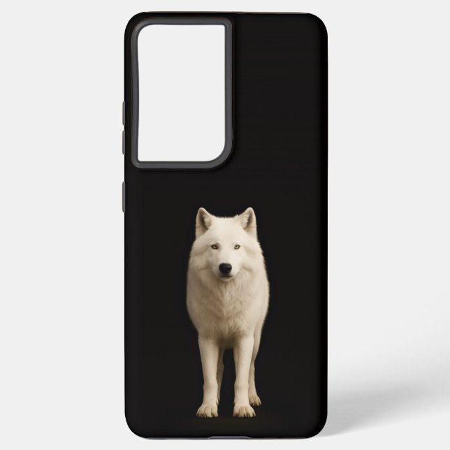 Funda Para Samsung Galaxy Black 4 Luxe Galaxy S21 Ultra, Ivory Arctic Wolf (Reverso )