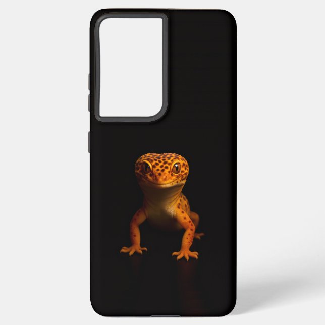 Funda Para Samsung Galaxy Black 4 Luxe Galaxy S21 Ultra, Leopard Gecko (Reverso )