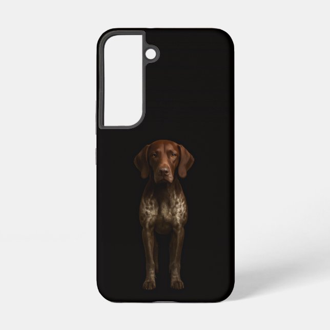 Funda Para Samsung Galaxy Black 4 Luxe Galaxy S22 Case, German Pointer Dog (Reverso )