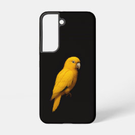 Funda Para Samsung Galaxy S22 Black 4 Luxe Galaxy S22 Case, Golden Parakeet