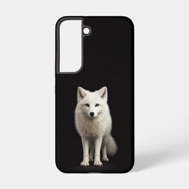 Funda Para Samsung Galaxy Black 4 Luxe Galaxy S22 Case, Ivory Arctic Fox (Reverso )