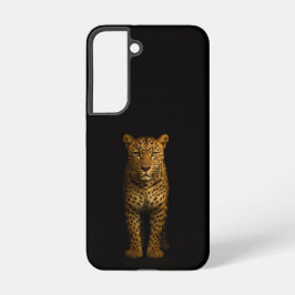 Funda Para Samsung Galaxy S22 Black 4 Luxe Galaxy S22 Case, Majestic Leopard