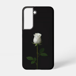 Funda Para Samsung Galaxy S22 Black 4 Luxe Galaxy S22 Case, Pure White Rose