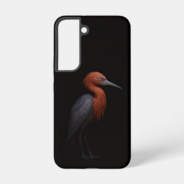 Funda Para Samsung Galaxy Black 4 Luxe Galaxy S22 Case, Reddish Egret (Reverso )