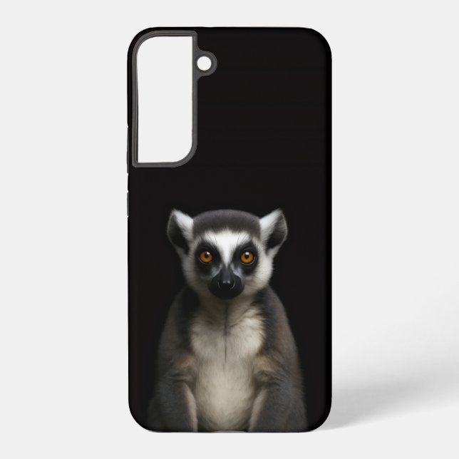 Funda Para Samsung Galaxy Black 4 Luxe Galaxy S22 Plus, Gentle Lemur (Reverso )