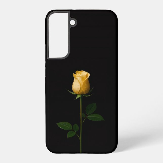 Funda Para Samsung Galaxy Black 4 Luxe Galaxy S22 Plus, Sunlit Yellow Rose (Reverso )