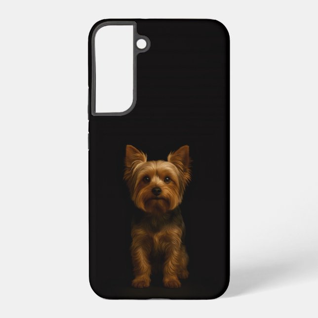 Funda Para Samsung Galaxy Black 4 Luxe Galaxy S22 Plus, Yorkshire Terrier (Reverso )
