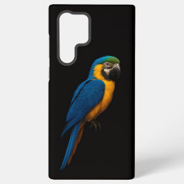 Funda Para Samsung Galaxy S22 Ultra Black 4 Luxe Galaxy S22 Ultra, Blue Yellow Macaw
