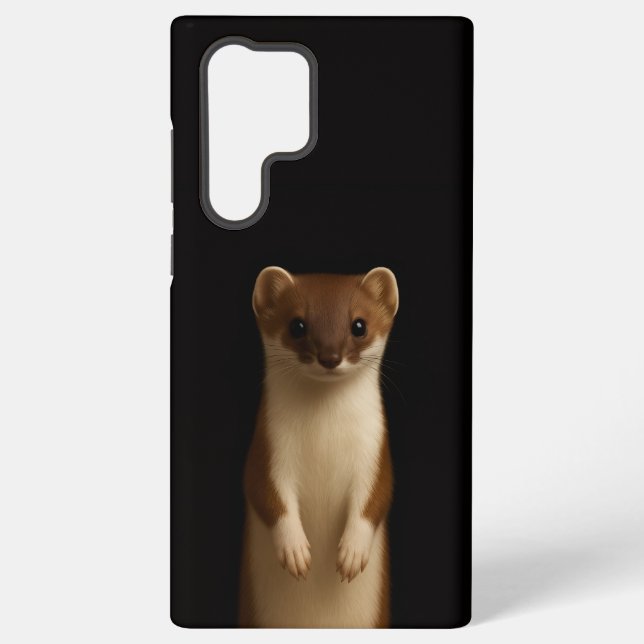Funda Para Samsung Galaxy Black 4 Luxe Galaxy S22 Ultra, Elegant Weasel (Reverso )