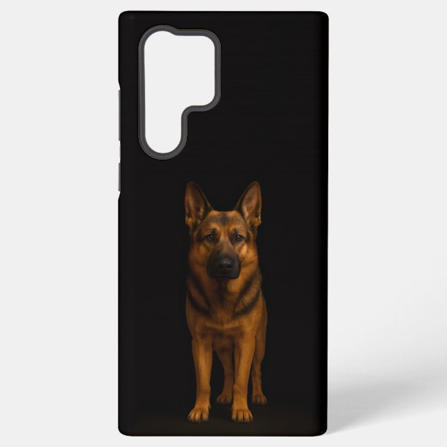 Funda Para Samsung Galaxy Black 4 Luxe Galaxy S22 Ultra, German Shepherd (Reverso )