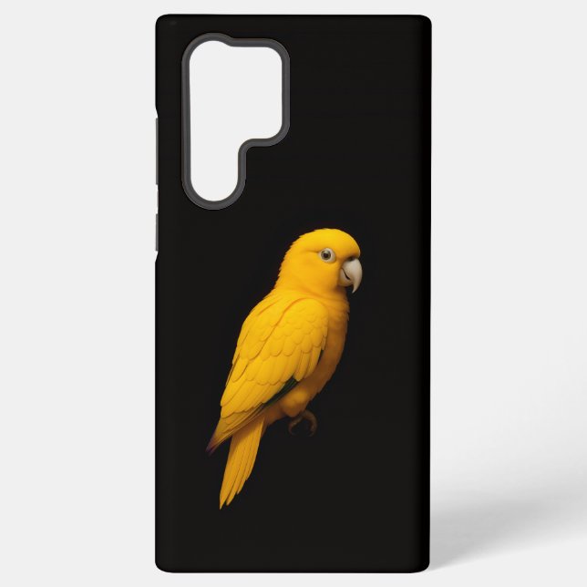 Funda Para Samsung Galaxy Black 4 Luxe Galaxy S22 Ultra, Golden Parakeet (Reverso )
