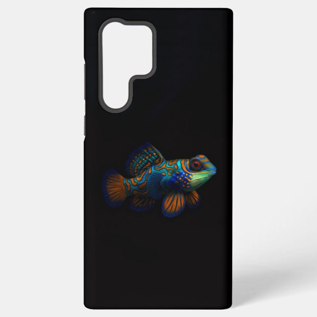 Funda Para Samsung Galaxy Black 4 Luxe Galaxy S22 Ultra, Mandarin Dragonet (Reverso )