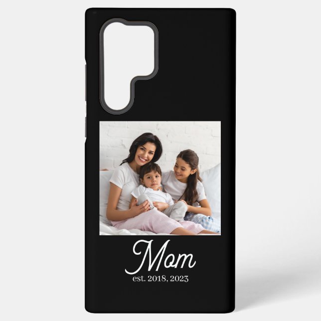 Funda Para Samsung Galaxy Black Mom Established Script (Reverso )