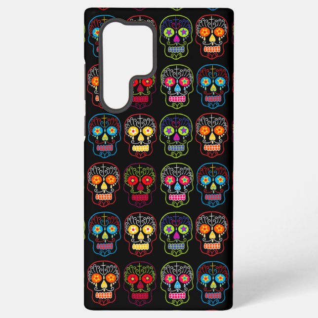 Funda Para Samsung Galaxy Black Sugar Skull (Reverso )