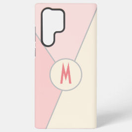 Funda Para Samsung Galaxy S22 Ultra Bloque de OLOR rosado monogramado