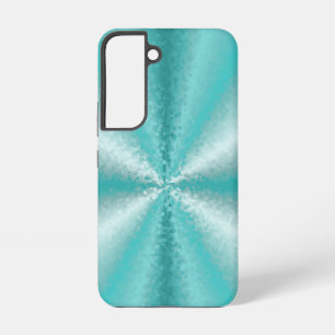 Funda Para Samsung Galaxy S22 Bloques 3D en azul hielo y verde