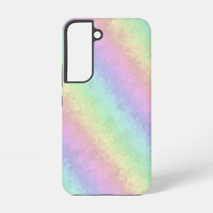 Funda Para Samsung Galaxy S22 Bloques en Colores Pastel Arte de Lluvia de Colore