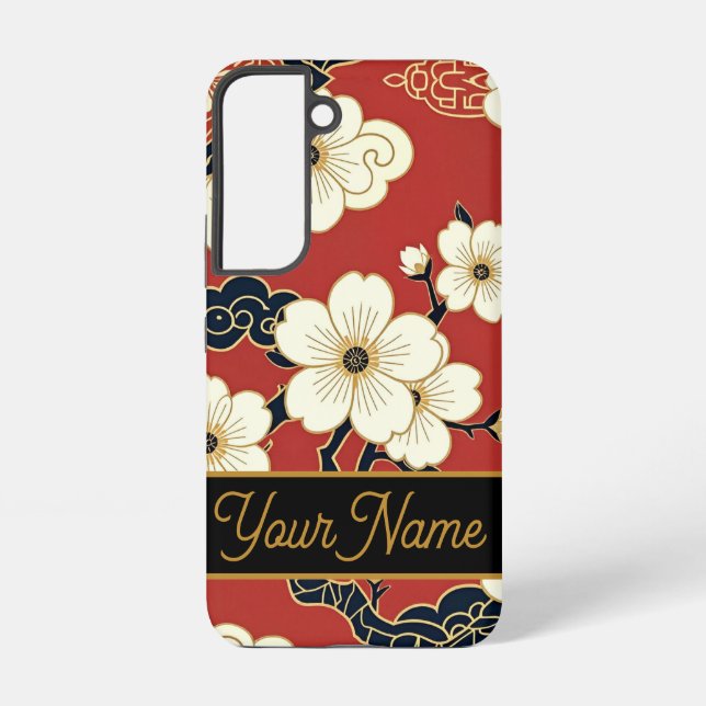 Funda Para Samsung Galaxy Blossom Nouveau | Elegant Floral Custom (Reverso )