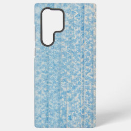 Funda Para Samsung Galaxy S22 Ultra Blue Botanical Stripe Phone Case