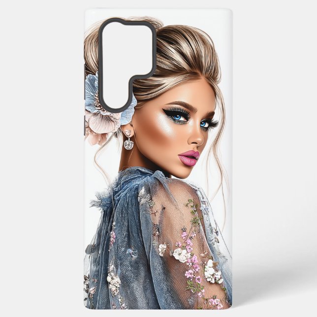 Funda Para Samsung Galaxy Blue Elegance (Reverso )