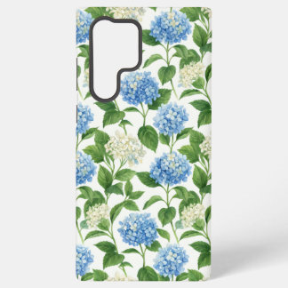 Funda Para Samsung Galaxy S22 Ultra Blue Hydrangea Garden | Watercolor Floral Samsung 