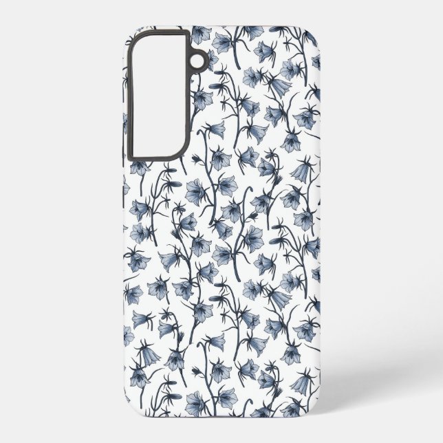 Funda Para Samsung Galaxy Bluebells, Harebells, Bellflowers (Reverso )