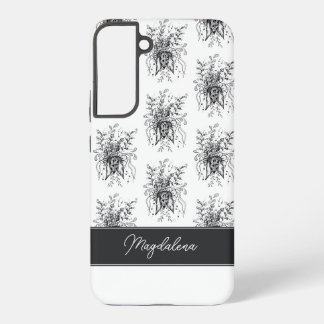 Funda Para Samsung Galaxy S22+ Blüte Zen Doodle Art, handgezeichnet -