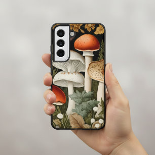 Funda Para Samsung Galaxy S22 Boho Bosque Hongos Jardín de Flores Silvestres Dep