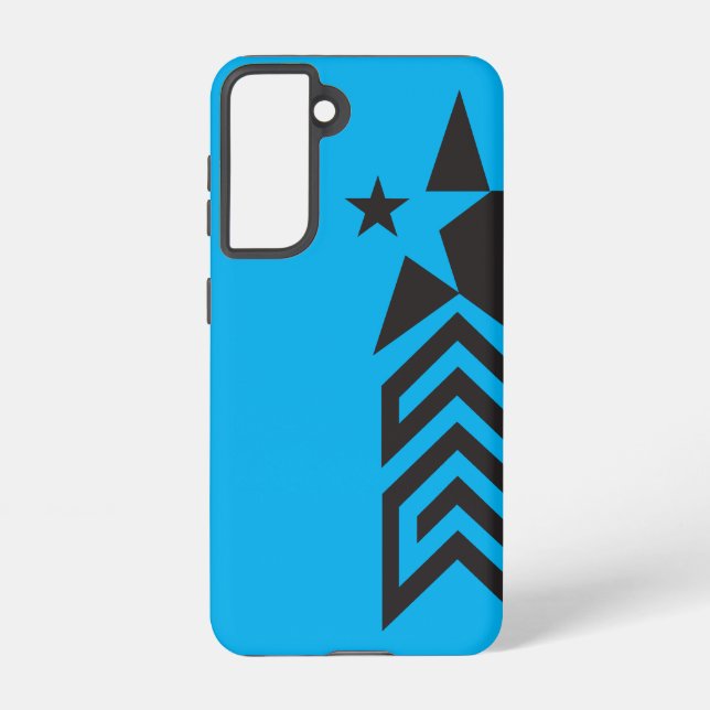 Funda Para Samsung Galaxy Bold Black Geometric Star (Reverso )