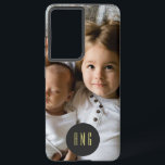 Funda Para Samsung Galaxy S21  Bonita foto familiar y monograma<br><div class="desc">Un único Funda de Simetría Samsung Galaxy S21 con un lugar para tu nombre o el monograma de tu destinatario de regalo y una foto de elección. *******Si la foto se corta, utilice la función 'editar este diseño' o 'personalizar más adelante' para agregarla al funda de la casilla Otter. Después...</div>
