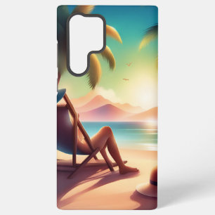 Funda Para Samsung Galaxy S22 Ultra bonita playa