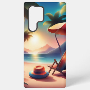 Funda Para Samsung Galaxy S22 Ultra bonita playa