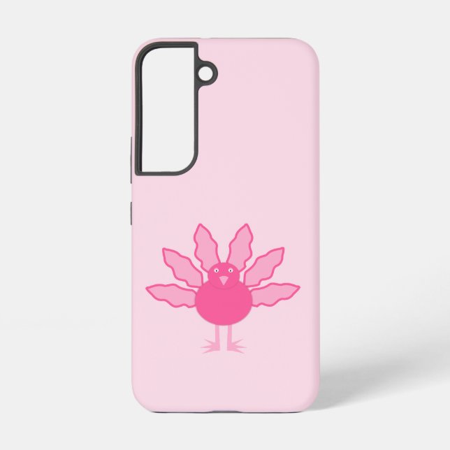 Funda Para Samsung Galaxy Bonito Niña Rosa Acción de Gracias Turquía (Reverso )