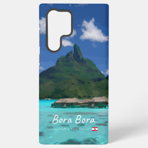 Funda Para Samsung Galaxy S22 Ultra Bora Bora, Polinesia Francesa - Resort de Playa