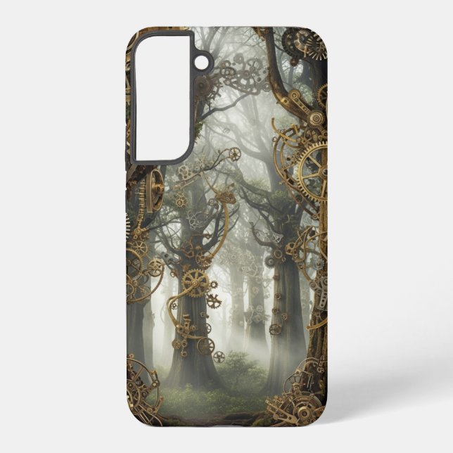 Funda Para Samsung Galaxy Bosque de Engranajes  (Reverso )