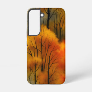 Funda Para Samsung Galaxy S22 Bosque Rústico de Otoño - Acuarela de Otoño 