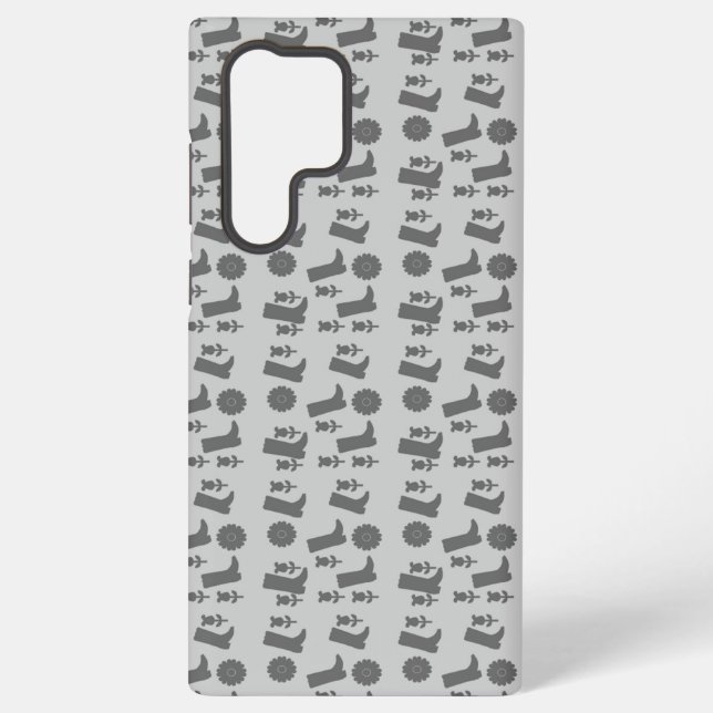 Funda Para Samsung Galaxy botas grises (Reverso )