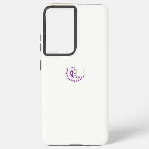 Funda Para Samsung Galaxy S21 Ultra Bransoletka z serduszkiem Style, Light Eggplant