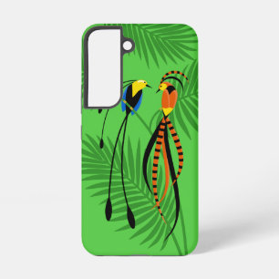 Funda Para Samsung Galaxy S22 Brillantes y coloridas aves del paraíso