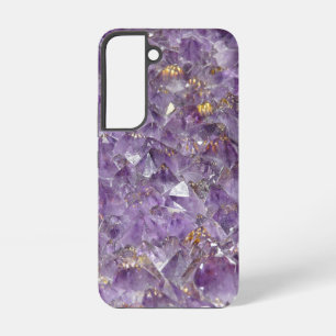 Funda Para Samsung Galaxy S22 Brillo de Amatista Dorada