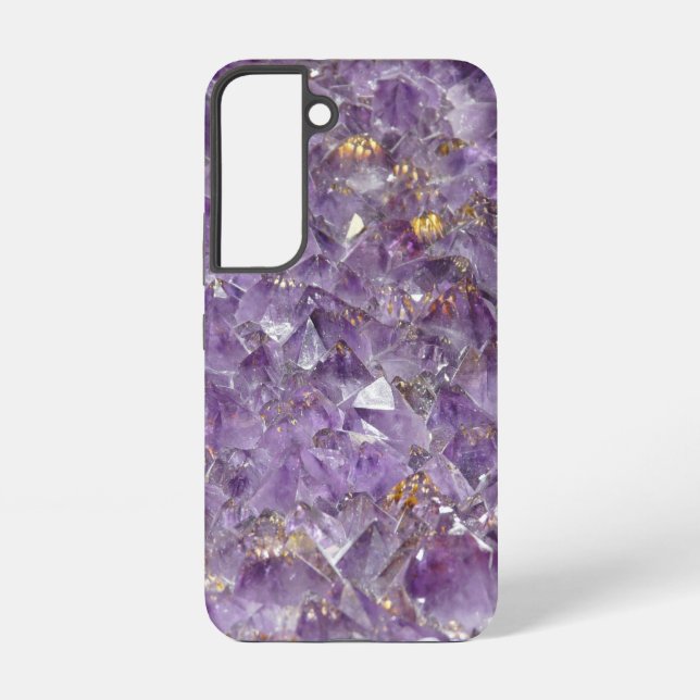 Funda Para Samsung Galaxy Brillo de Amatista Dorada (Reverso )