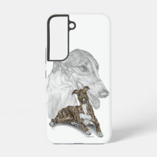 Funda Para Samsung Galaxy S22 Brindle Greyhound Dog Art