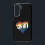 Funda Para Samsung Galaxy S21 Bruh Meme Divertido diciendo que el hermano saluda<br><div class="desc">Bruh Meme Divertido diciendo que el hermano saluda al mes del Orgullo LGBT gay</div>