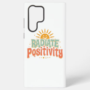 Funda Para Samsung Galaxy S22 Ultra Buenas Vibraciones Inspiradoras y Felicidad