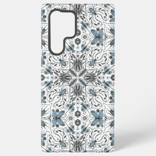 Funda Para Samsung Galaxy S22 Ultra Bugs, negro y azul