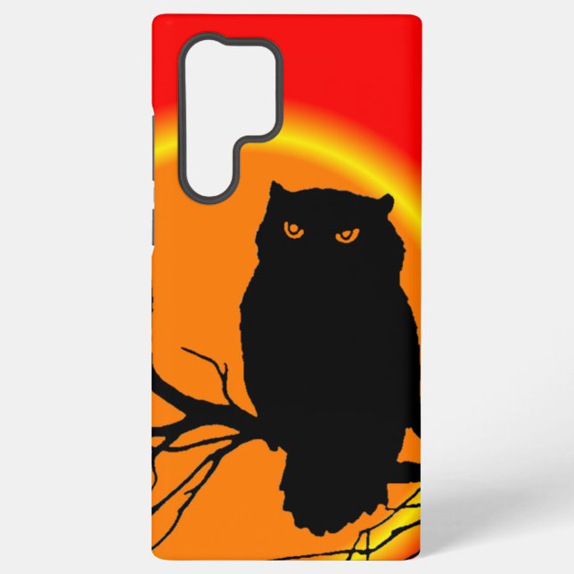 Funda Para Samsung Galaxy Búho espeluznante  (Reverso )