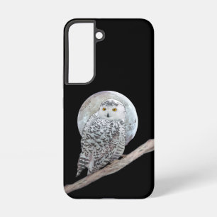 Funda Para Samsung Galaxy S22 Búho Nival y Pintura de la Luna - Arte de Pájaros 