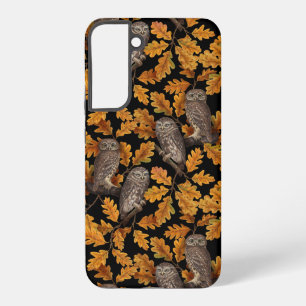 Funda Para Samsung Galaxy S22+ Búhos de otoño sobre negro