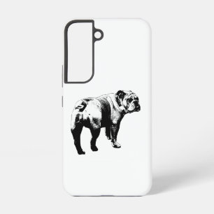 Funda Para Samsung Galaxy S22 Bulldog Manchado, Guardia Firme